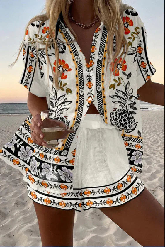 Manelle Linen Short Set