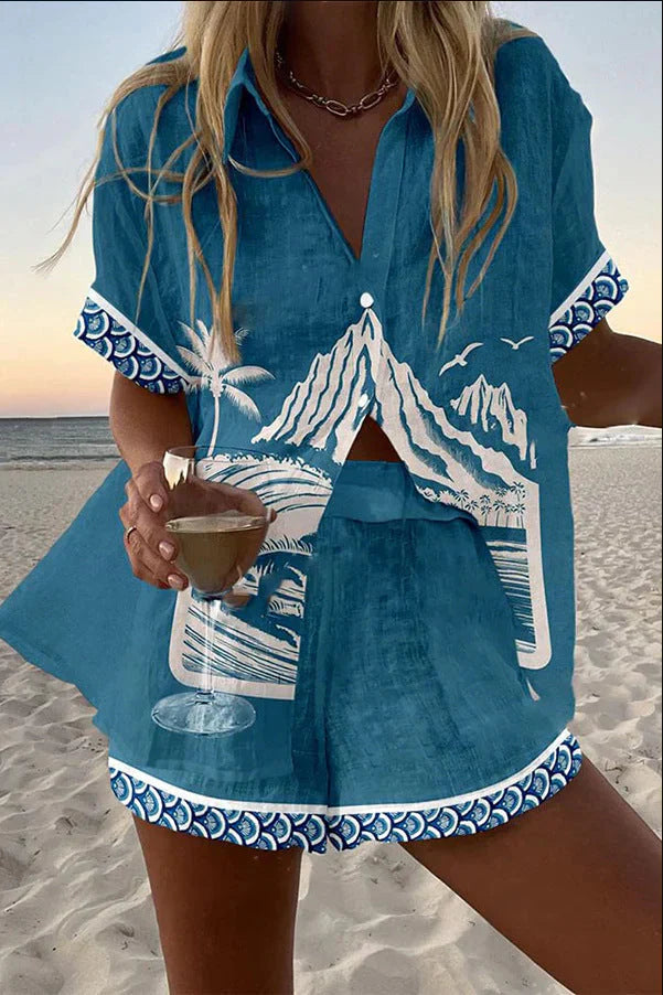 Manelle Linen Short Set