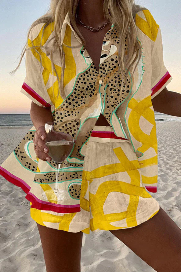 Manelle Linen Short Set