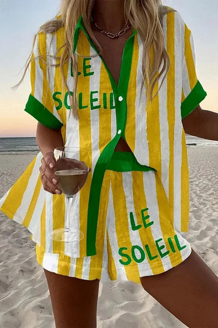Manelle Linen Short Set