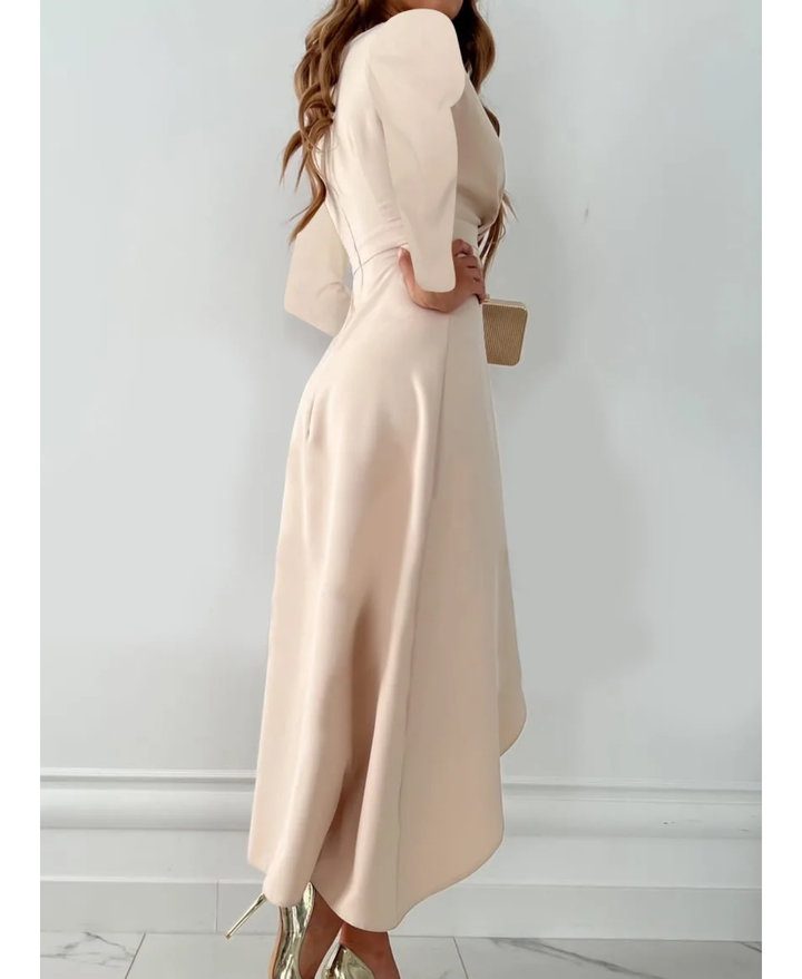 Dina Elegant Draped Midi Dress