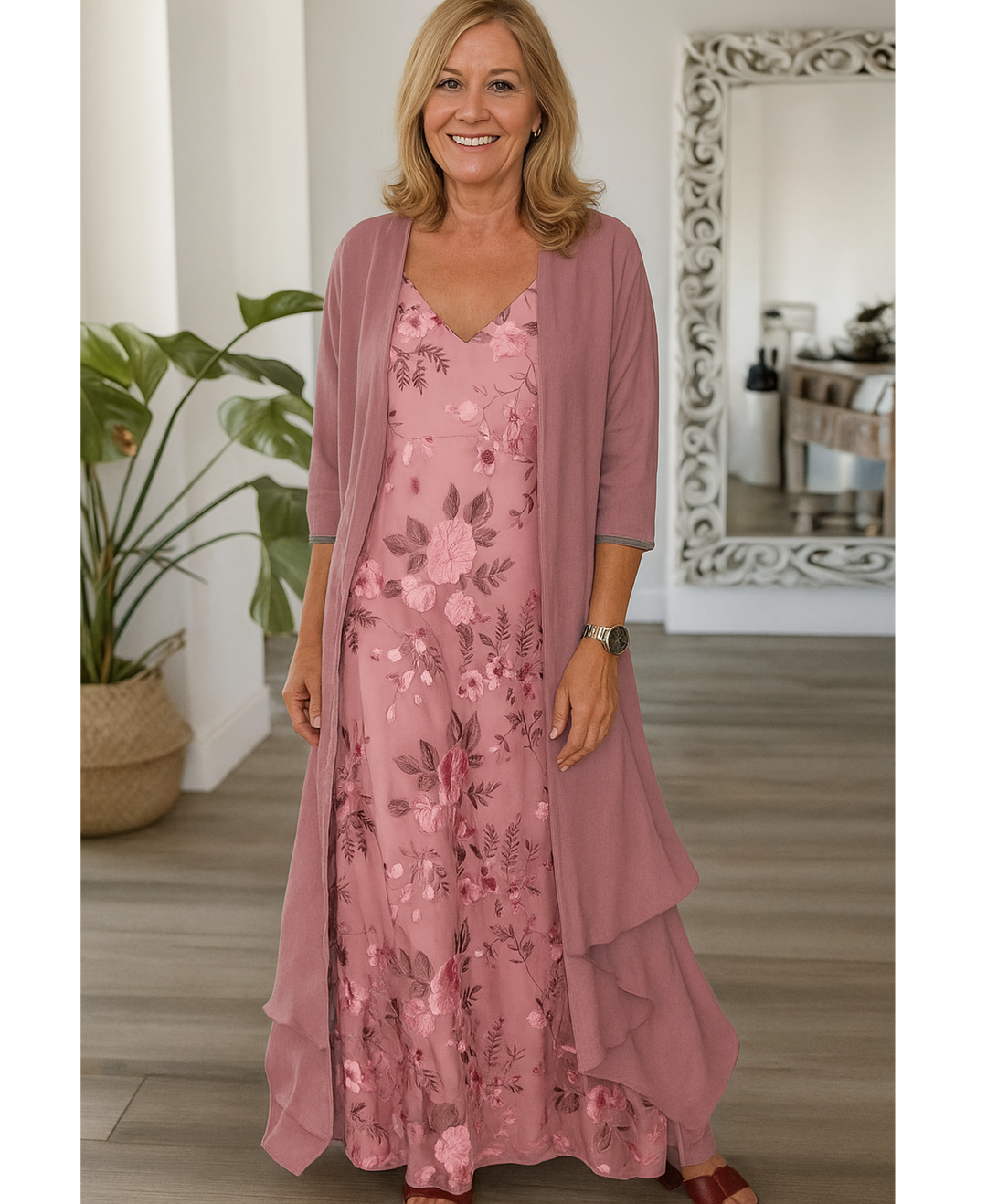 MASHA | Elegant Floral Maxi Dress