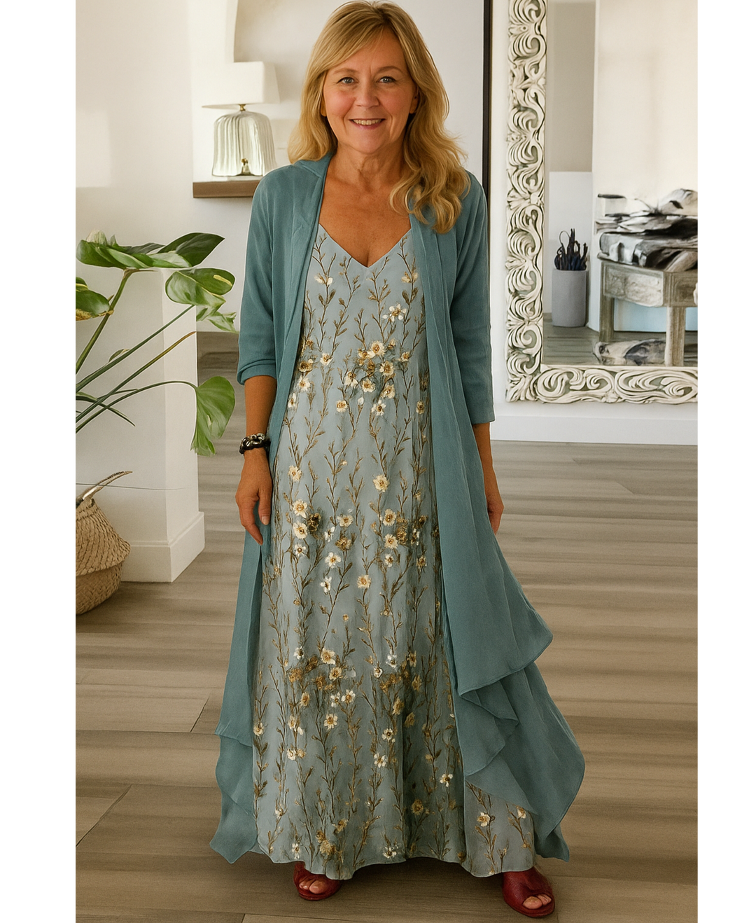 MASHA | Elegant Floral Maxi Dress
