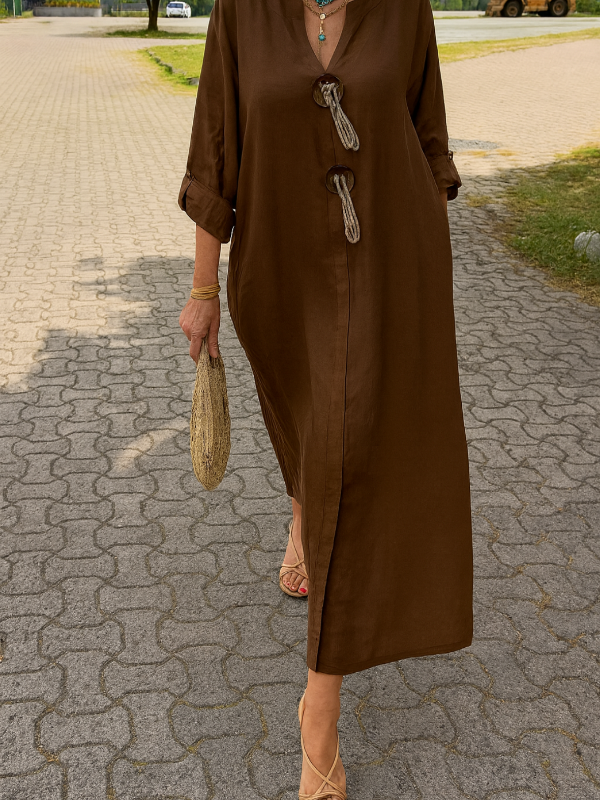 Casual V-neck Dress