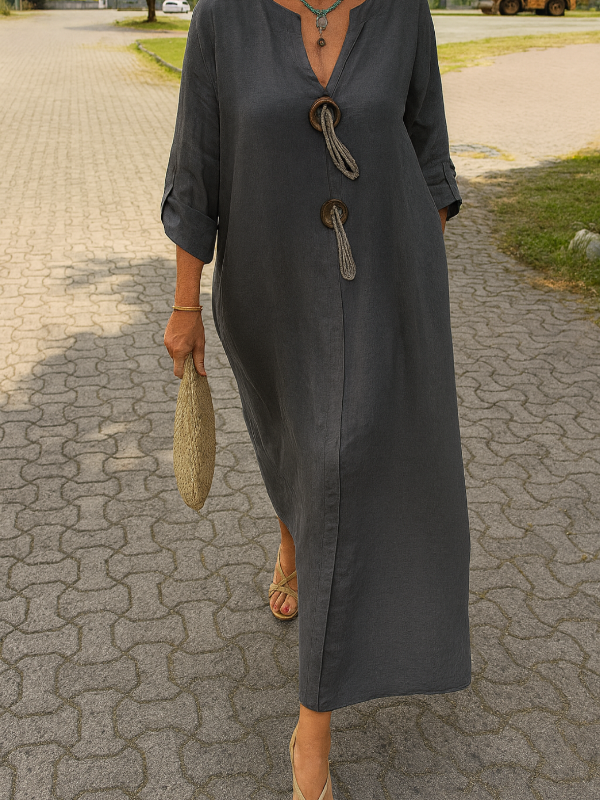 Casual V-neck Dress
