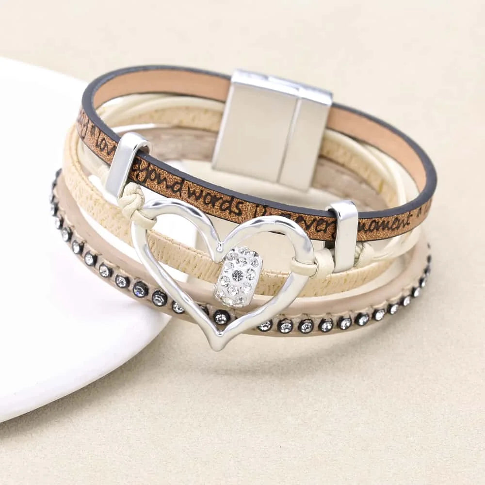 Boho Luxe Wrap Bracelet – Magnetic Elegance
