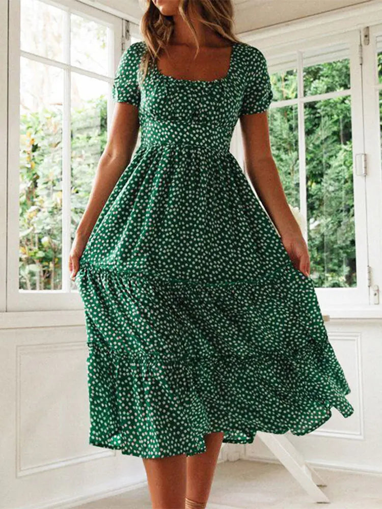 Ava – Tiered Summer Midi Dress