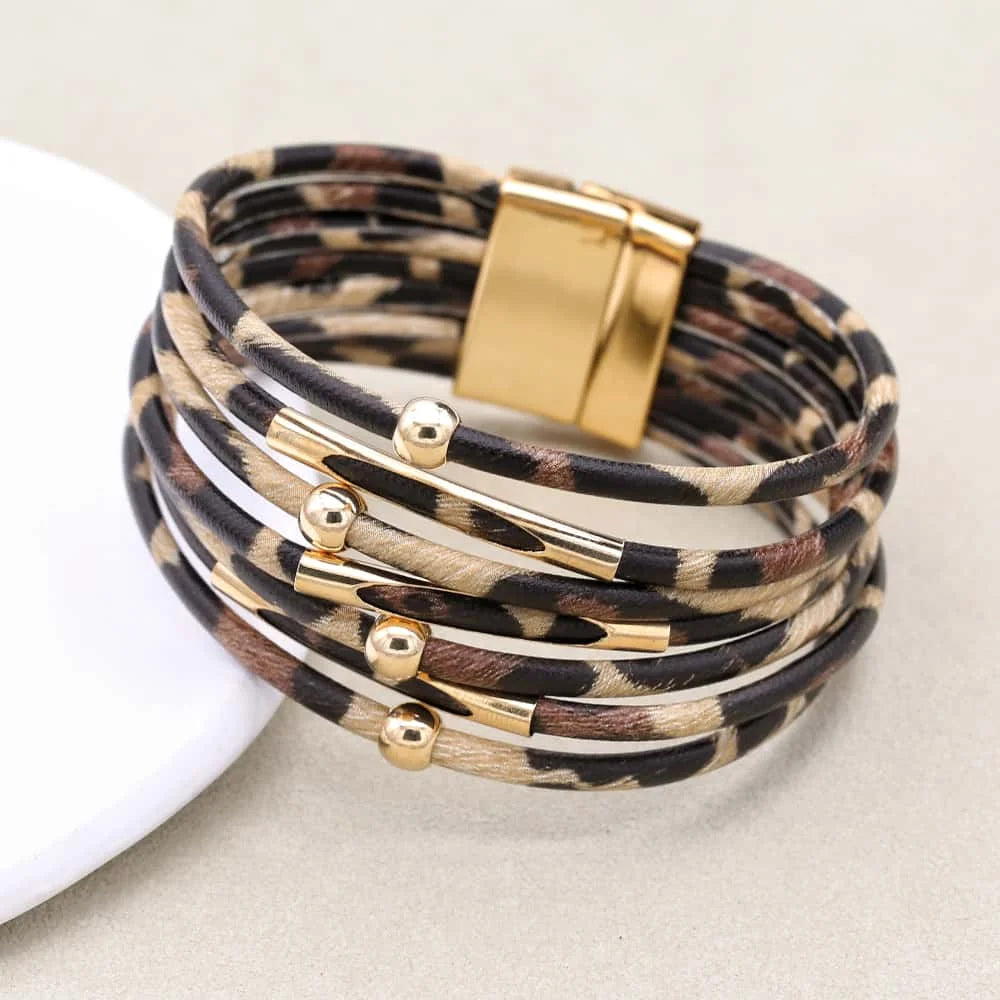 Boho Luxe Wrap Bracelet – Magnetic Elegance