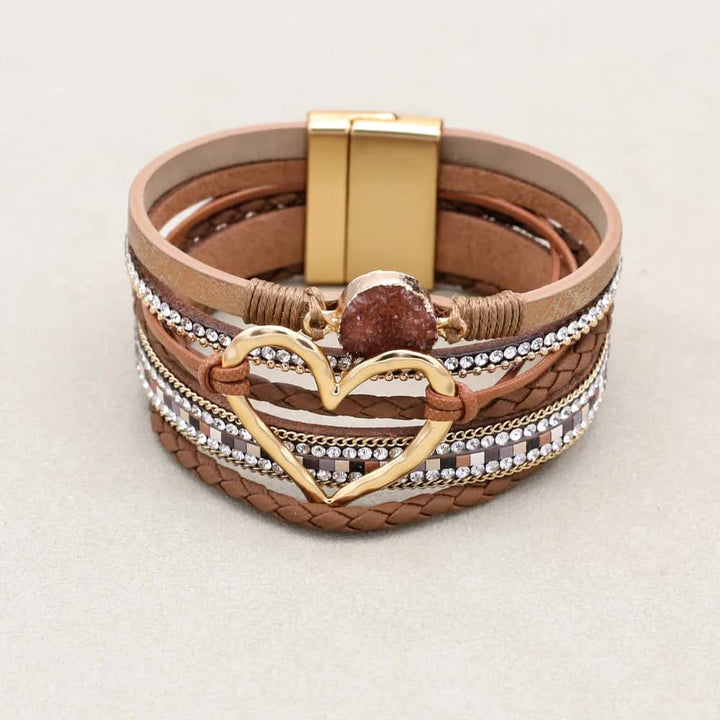 Boho Luxe Wrap Bracelet – Magnetic Elegance