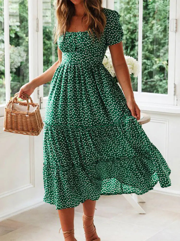 Ava – Tiered Summer Midi Dress