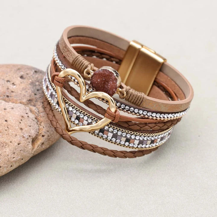 Boho Luxe Wrap Bracelet – Magnetic Elegance