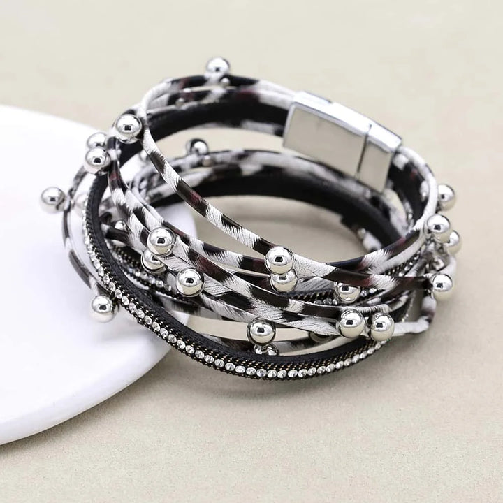 Boho Luxe Wrap Bracelet – Magnetic Elegance