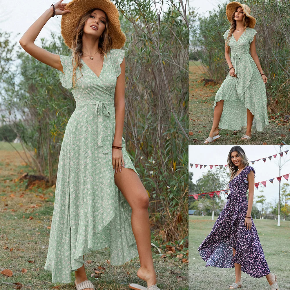 Sleeveless Floral Dress