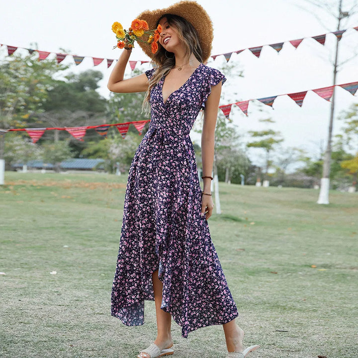Sleeveless Floral Dress