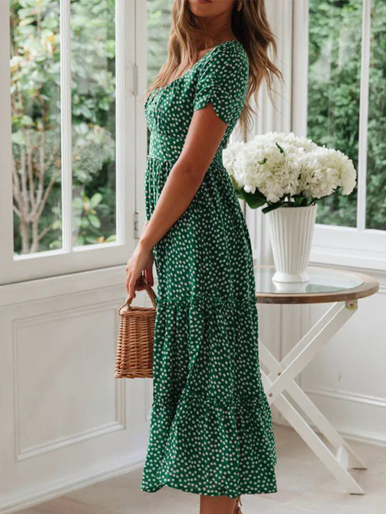 Ava – Tiered Summer Midi Dress