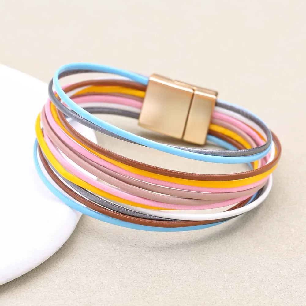 Boho Luxe Wrap Bracelet – Magnetic Elegance