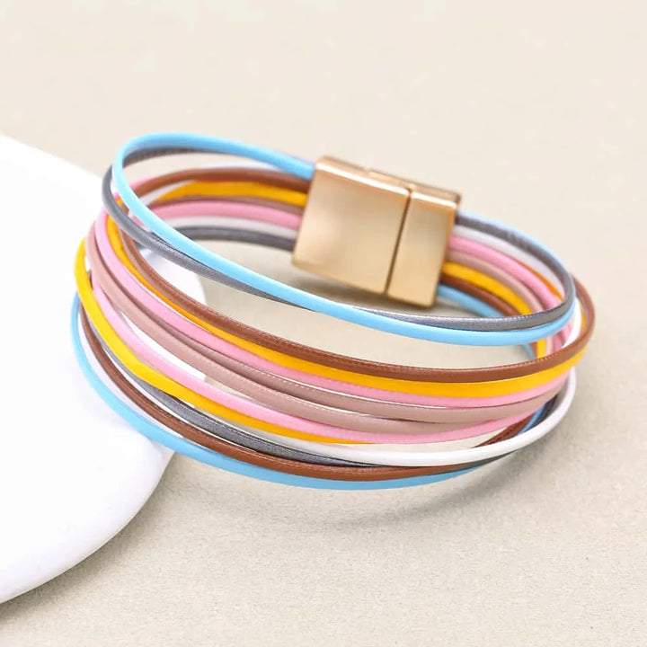 Boho Luxe Wrap Bracelet – Magnetic Elegance