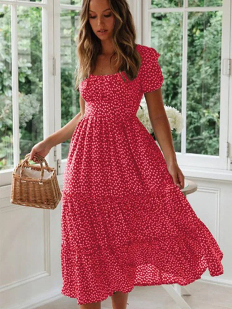 Ava – Tiered Summer Midi Dress