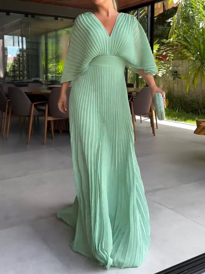 Sassa - V-Neck Maxi Dress