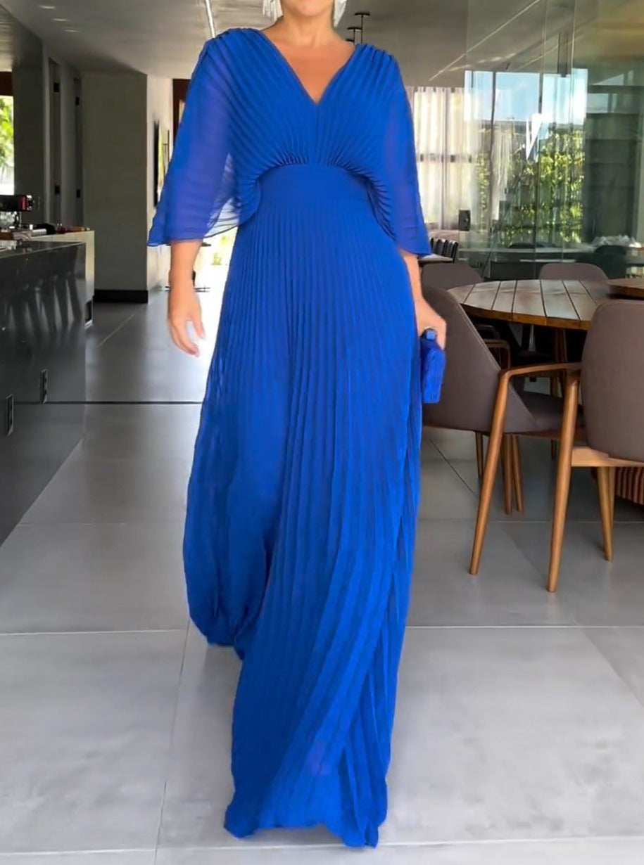 Sassa - V-Neck Maxi Dress